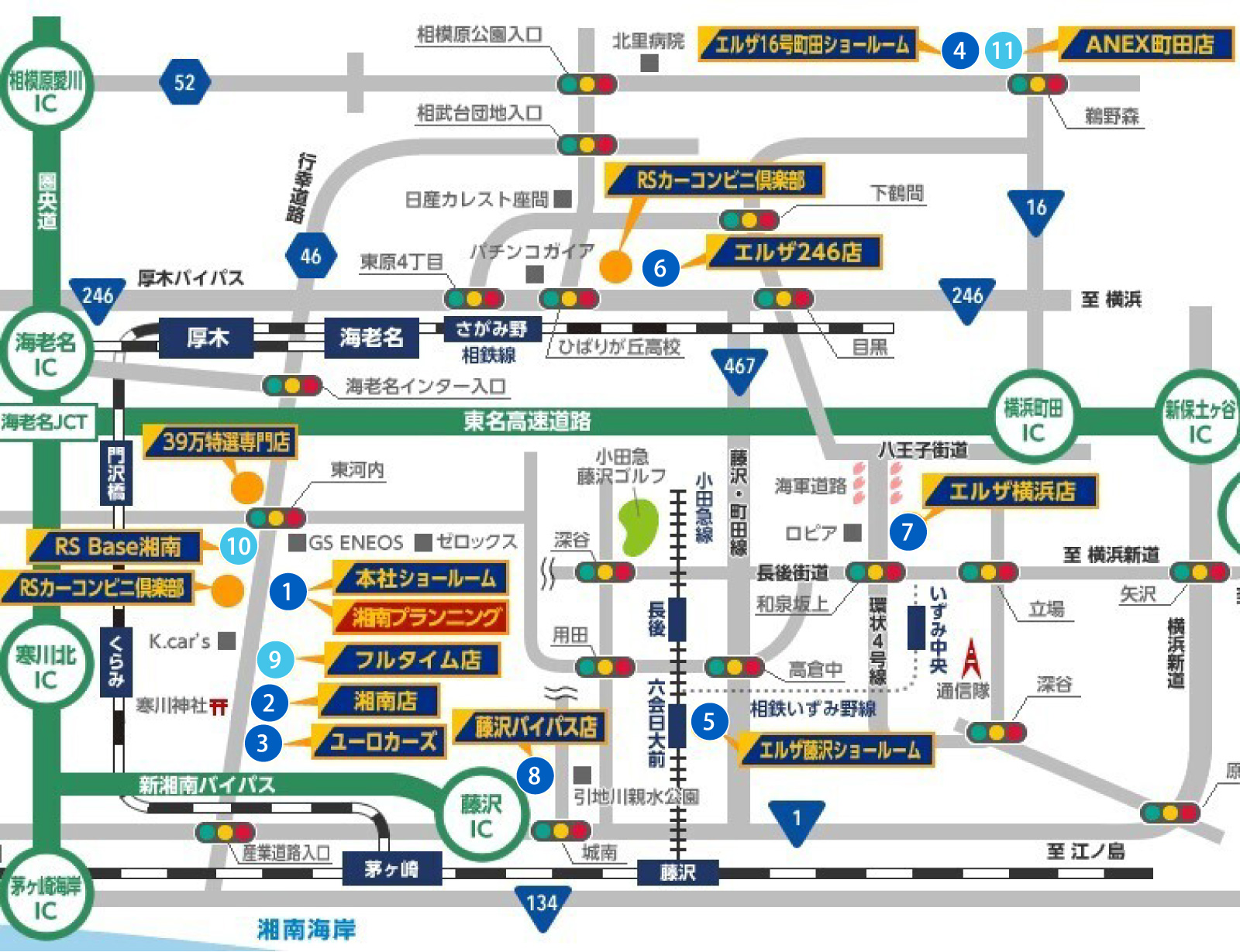 リバーサイド店舗案内図